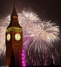 New Year in London (   )